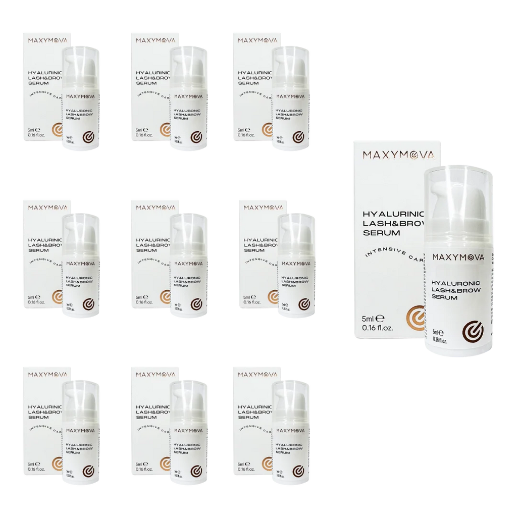 Set de 10 Sérums Hialurónicos para Pestañas y Cejas Maxymova