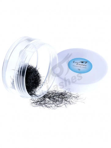 LIGHT LASHES® PREMIUM SILK D-CURL – Extensiones de Pestañas Sueltas Negro Intenso – 1 g