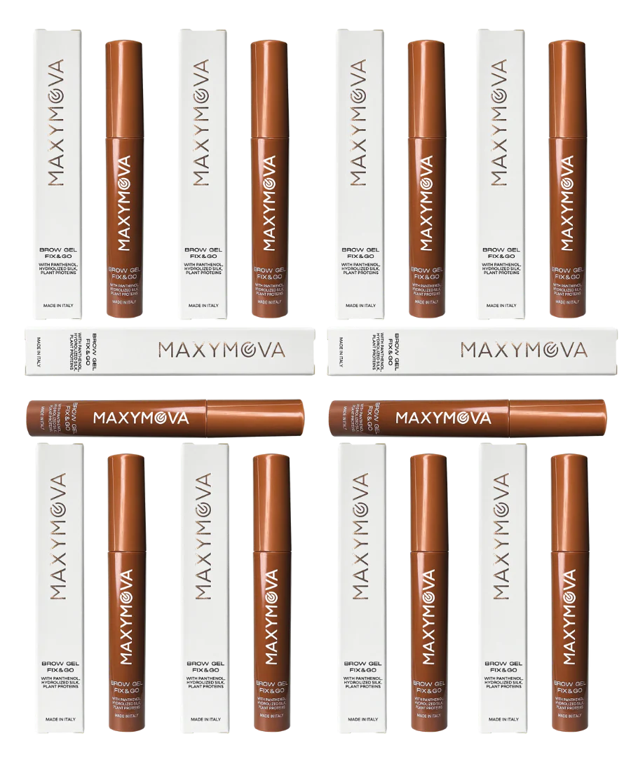 Set de 10 Brow Gel Fix&Go Transparente Maxymova