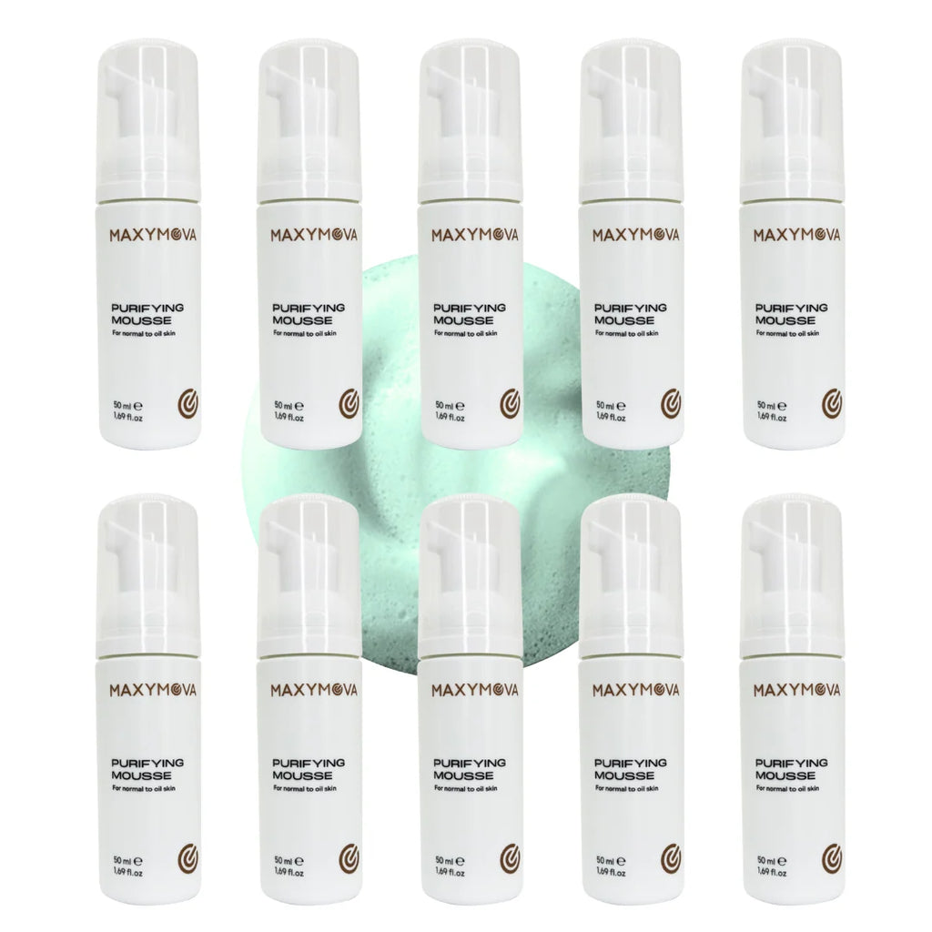 Set de 10 Mousses Purificantes 50/150 ml Maxymova
