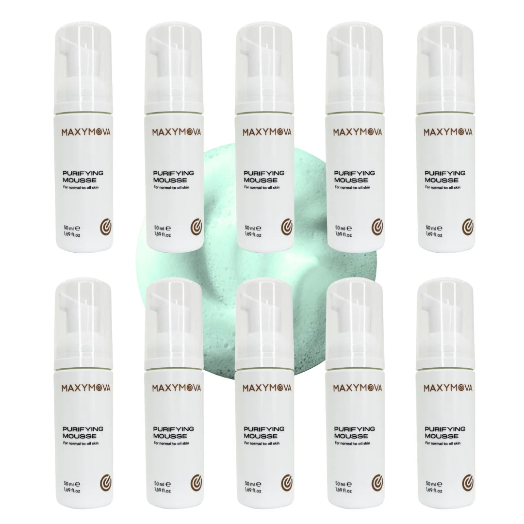 Set de 10 Mousses Purificantes 50/150 ml Maxymova