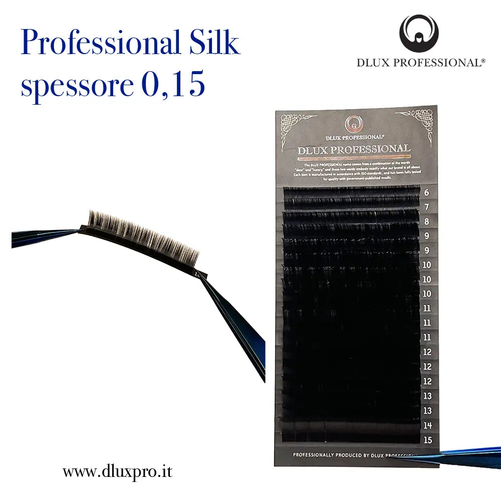 Extensiones de Pestañas Professional Silk 0,15 mm