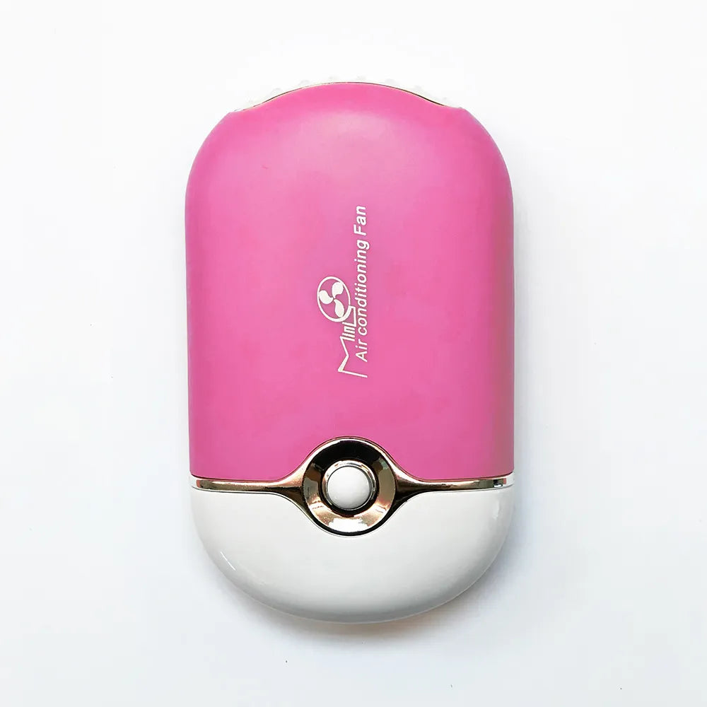 Mini Ventilador Portátil USB Rosa